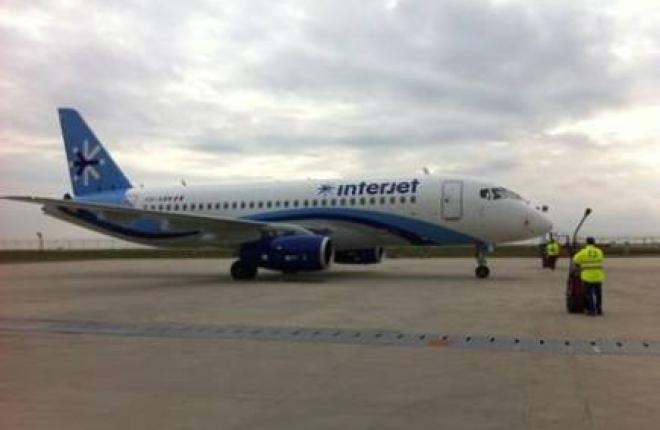 Совокупный налет самолетов SSJ 100 в парке авиакомпании Interjet составил 1918 ч