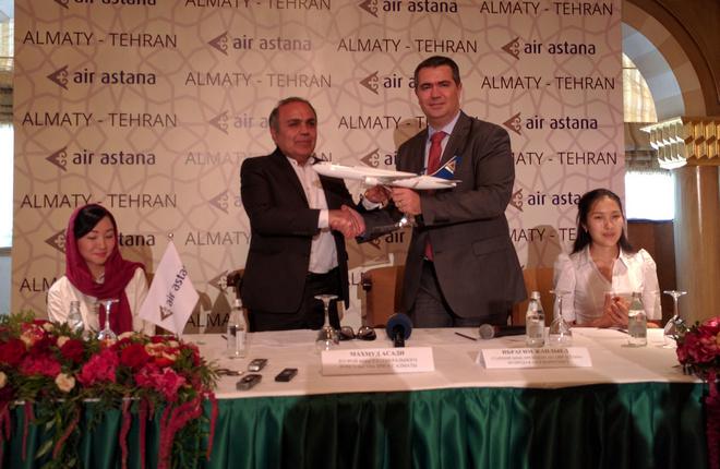 Air Astana свяжет транзитом Китай и Иран
