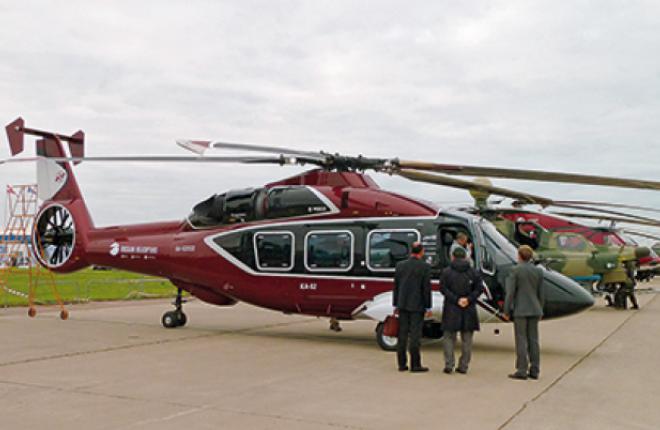 The first Ka-62 prototype was presented at MAKS 2013 airshow