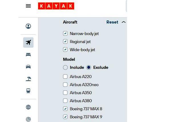 Пассажиры стали отфильтровывать рейсы выполняемые на Boeing 737MAX в 15 раз чаще