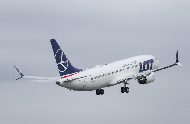 Boeing 737MAX польской авиакомпании LOT