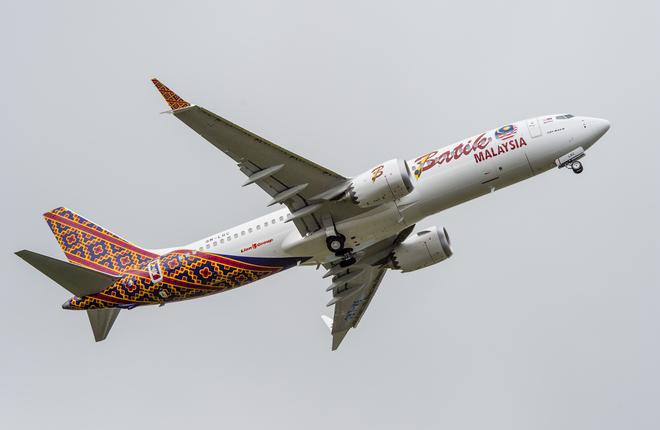 Самолет Boeing 737MAX-8 авиакомпании Malindo Air / Batik Air Malaysia