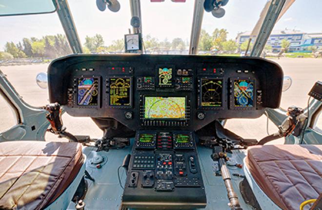 The new KBO-17 avionics suite installed at Mi-171A2