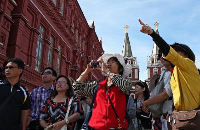 В 2013 году количество иностранных туристов, посетивших Москву, возросло на 10%