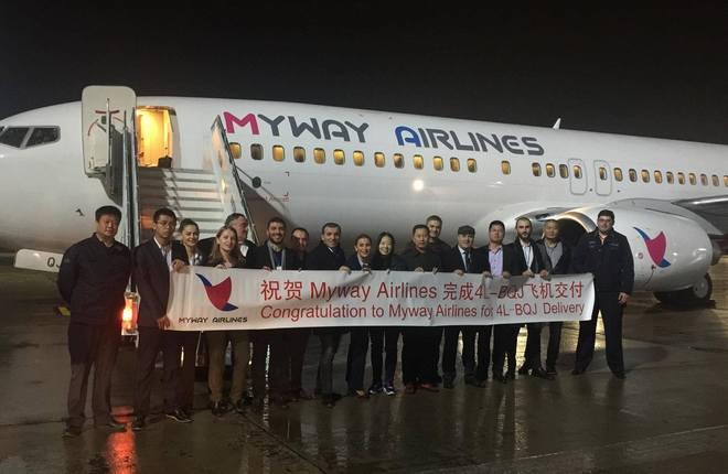 Свой второй самолет Boeing 737-800 создаваемая грузинская авиакомпания Myway Ailrines получила 10 ноября :: Myway Airlines Грузинская авиакомпания Myway Airlines возобновила процесс сертификации