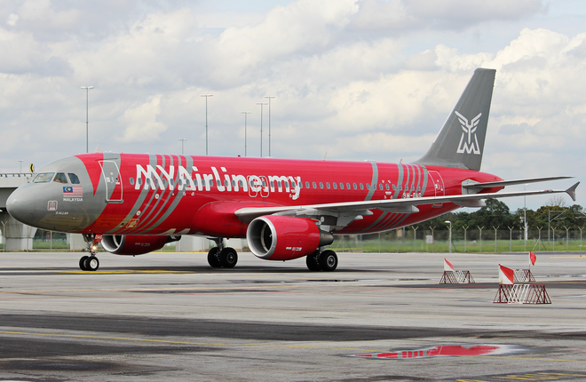 Малазийский стартап лоукостер MYAirline перевез более миллиона пассажиров за первые полгода работы