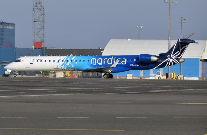 Самолет Bombardier CRJ900 авиакомпании Nordica