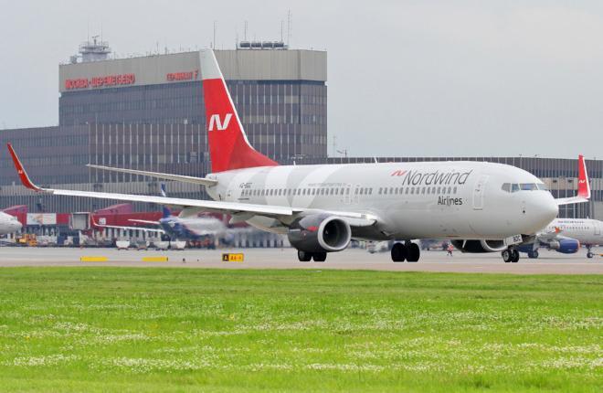 Самолет Boeing 737 авиакомпании Nordwind