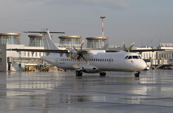 Самолет ATR 72 авиакомпании Norra