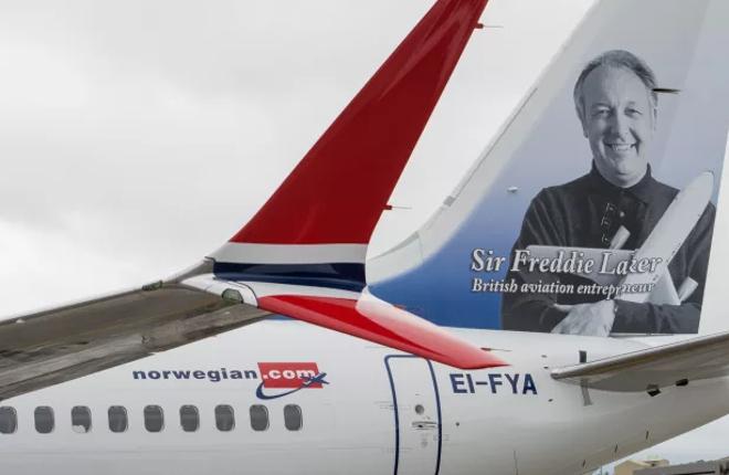 Самолет Boeing 737MAX авиакомпании Norwegian