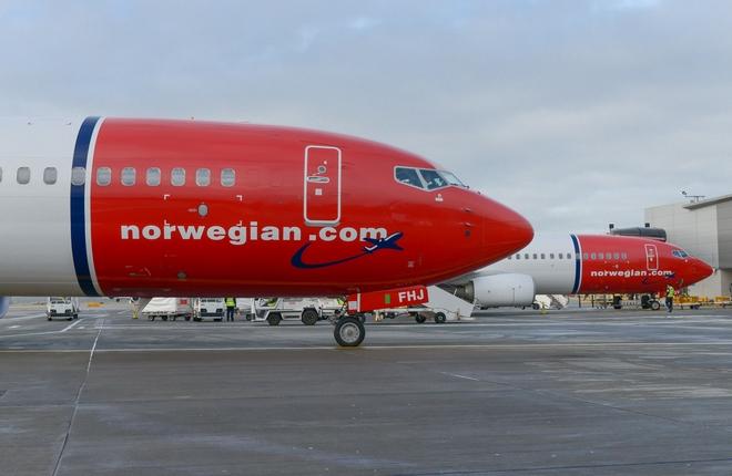 самолеты авиакомпании Norwegian