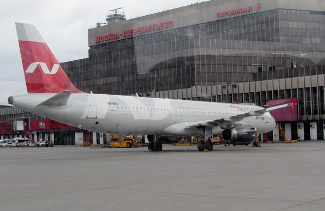 Самолет авиакомпании Nordwind в аэропорту Шереметьево