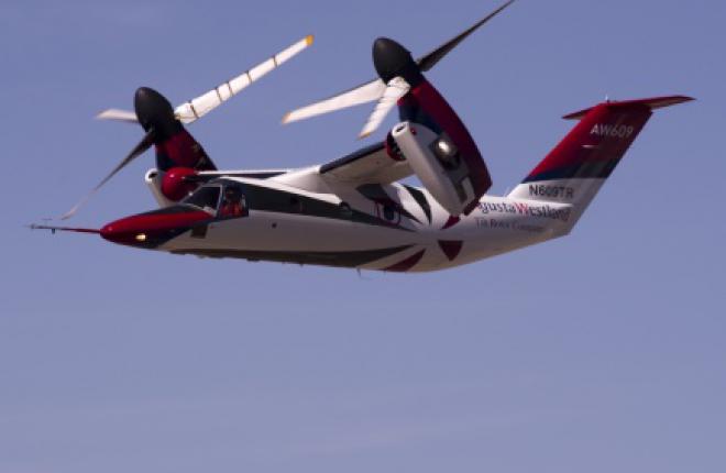 Прототип гражданского конвертопалана AW609 потерпел крушение во время тестового полета