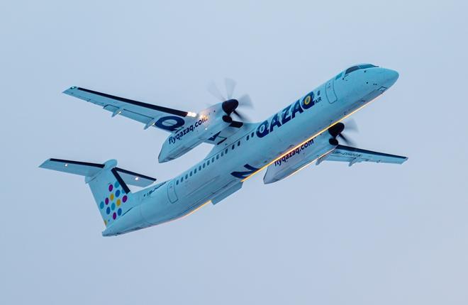 Пассажиропоток казахстанского лидера региональных авиаперевозок Qazaq Air вырос на 50% к пандемийному