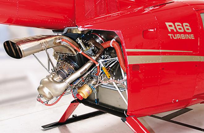 Двигатель RR300 на вертолете R66