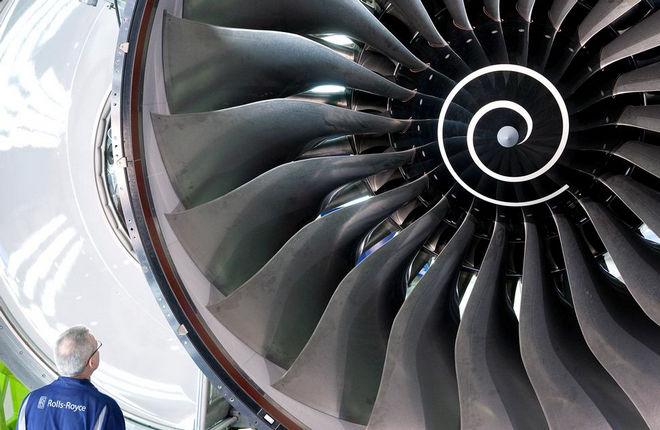 Вентилятор двигателя Rolls-Royce Trent XWB