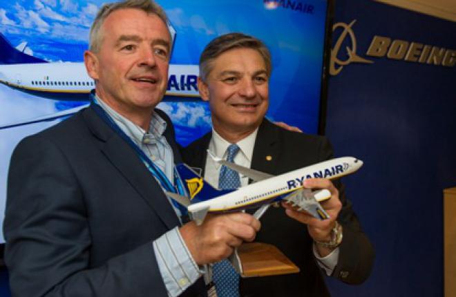 Авиакомпания Ryanair перевела 175 самолетов Boeing 737-800NG в твердый заказ