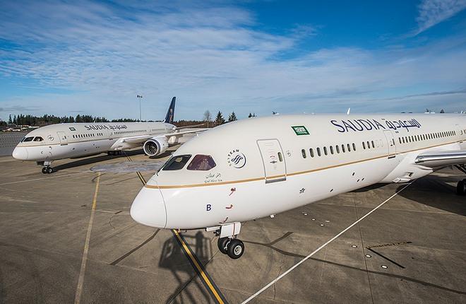 самолеты авиакомпании Saudi Arabian Airlines (Saudia)