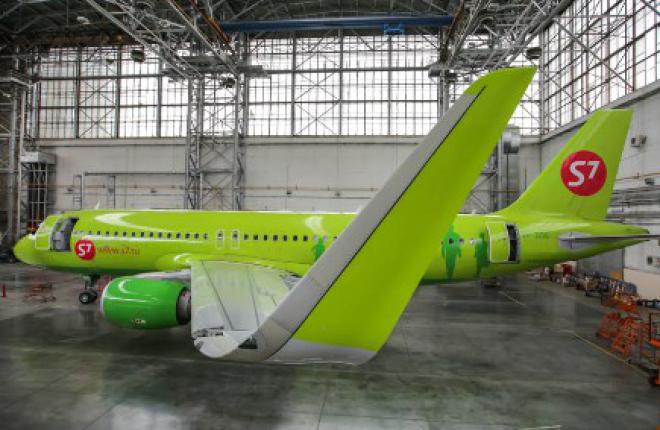 Авиакомпания S7 Airlines оснастила самолеты Airbus A320 шарклетами