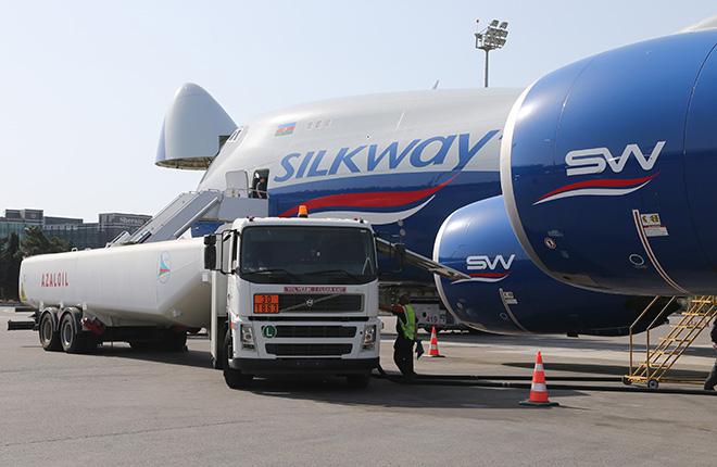 Самолет Boeing 747-8 авиакомпании Silk Way West Airlines