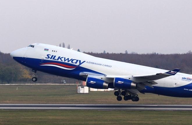 Самолет Boeing 747-400F авиакомпании Silk Way West Ailrines