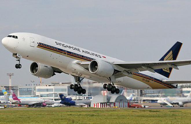 Пассажиропоток авиакомпании Singapore Airlines возрос на 9,8%