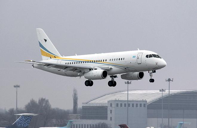 B Казахстане официально появился второй Sukhoi Bussines Jet (SBJ) — VIP-версия Sukhoi Superjet 100 Long Range