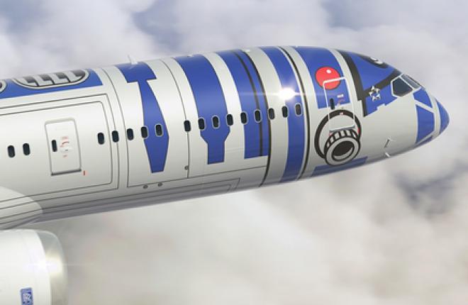 Boeing 787 авиакомпании ANA раскрасят под робота из "Звездных войн"