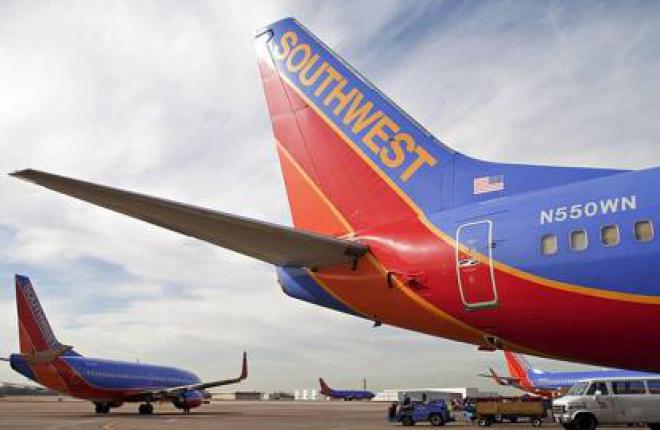 Чистая прибыль авиакомпании Southwest Airlines в 2012 году возросла более чем вд