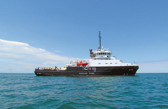 The rescue and salvage ship SB-738 can evacuate over 60 people simultaneously