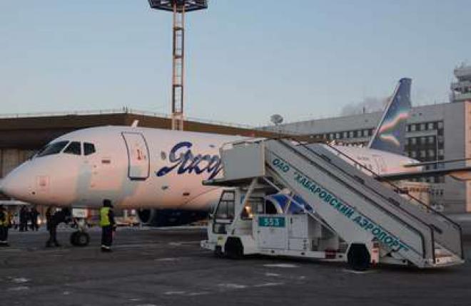 Авиакомпания "Якутия" выполнила первый рейс на самолете Sukhoi Superjet 100