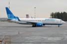 Самолет Boeing 737-800 низкобюджетной авиакомпании "Победа"