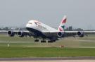 Самолет A380 авиакомпании British Airways