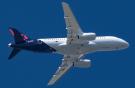 Самолет SSJ 100 авиакомпании CityJet в ливрее Brussels Airlines