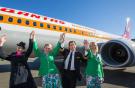 Авиакомпания Qantas Airways покрасила самолет Boeing 737 в юбилейную ретро-ливрею