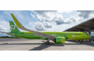 S7 Airlines самолет A321neo, бортовой номер VQ-BDV (заводской серийный номер MSN 10494) имеет компоновку салона Airbus Cabin Flex