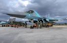 Истребитель-бомбардировщик Су-34 на авиабазе «Хмеймим»