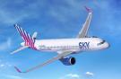 Самолет Airbus A320neo авиакомпании Sky Express 
