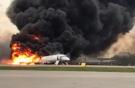 пожар самолета Superjet 100 в Шереметьево