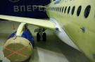 Самолет SSJ 100 на линии окончательной сборки