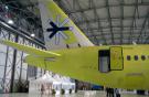 The first SSJ 100 with the Interjet logo at the SJI hangar in Venice