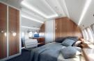 The SBJ’s wide cabin allows for a variety of layouts.