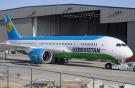 Для Uzbekistan Airways покрасили первый Boeing 787